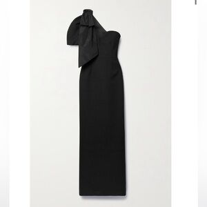 Rebecca Vallance - Cecily One-shoulder Recycled-cloqué And Taffeta Gown
- Black